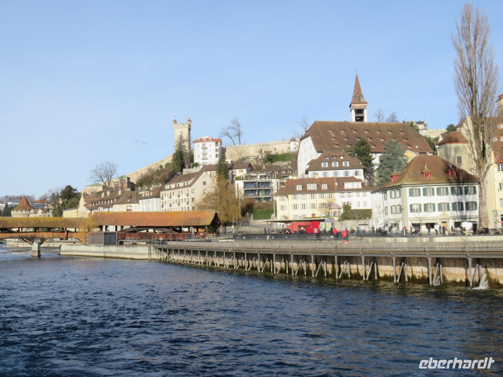 Luzern - Blick zur Museeggmauer