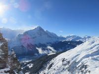 Ausflug auf den First - Blick zum Eiger