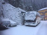 Unser Bus im tiefsten Winter