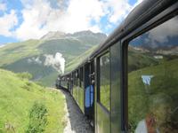 Fahrt mit der Furka-Dampfbahn