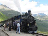 Fahrt mit der Furka-Dampfbahn