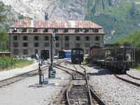 Furka-Dampfbahn in Gletsch