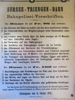 Fahrt mit der Sursee-Triengen-Bahn