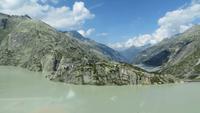 157 Fahrt über den Grimsel-Pass - Blick zum Grimsel-Hospiz