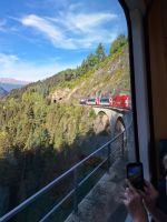 158 Fahrt mit dem Glacier Express - Fahrt über das Landwasser Viadukt