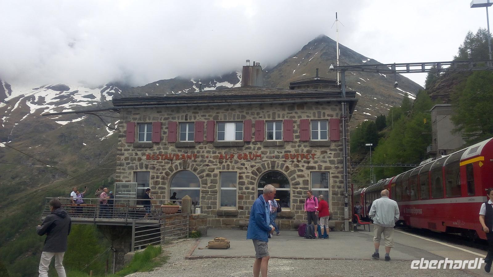 Bernina-Express, Fahrt von Pontresina nach Tirano