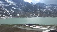 Fahrt mit den Bus von Tirano nach Davos, Fotostopp auf dem Bernina- Pass