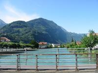 die Aare bei Interlaken