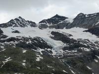 Bernina-Pass Blick zum Piz Palü und zum Palügletscher