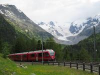 Piz Bernina mit Morteratschgletscher