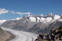 Blick auf den Aletschgletscher