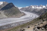 Blick auf den Aletschgletscher