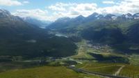 Der Blick nach St. Moritz