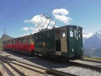 Die historische Bahn bringt uns wieder hinunter