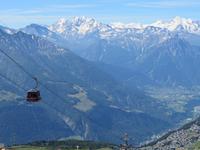 Blick vom Bettmerhorn in die Walliser Alpen