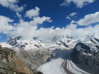 Zermatt - Fahrt auf den Gornergrat - Monte Rosa Gruppe
