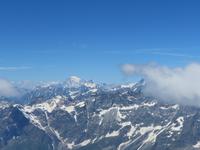 Zermatt - Ausflug zum Kleinen Matterhorn - Blick zum Mont Blanc