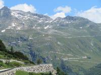 Blick zur Furka-Pass-Strasse