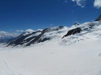 Ausflug zum Jungfraujoch - Blick über den Aletsch