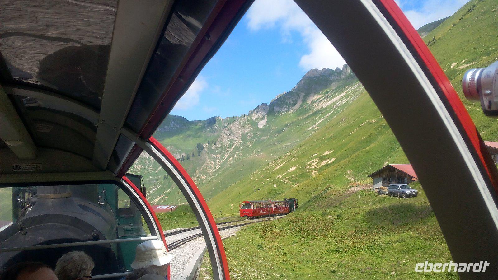 Briens, Fahrt mit der Rothorn Bahn