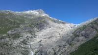 Furka-Dampfbahn, Fahrt von Realp nach Oberwald, Rhonegletscher