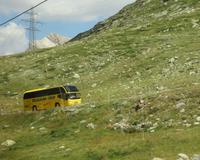 Fahrt mit dem Bernina-Express - unser Bus