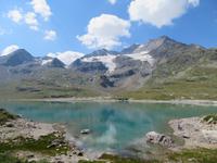 Fahrt mit dem Bernina-Express - am Lago Bianco