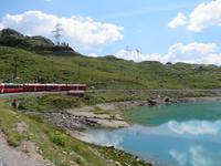 Fahrt mit dem Bernina-Express - am Lago Bianco
