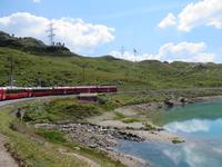Fahrt mit dem Bernina-Express - am Lago Bianco