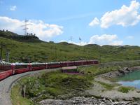 Fahrt mit dem Bernina-Express - am Lago Bianco