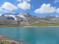 Fahrt mit dem Bernina-Express - am Lago Bianco