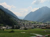 Fahrt mit dem Bernina-Express - Blick nach Poschiavo