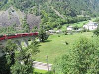 Fahrt mit dem Bernina-Express  - Kreisviadukt Brusio