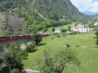 Fahrt mit dem Bernina-Express - Kreisviadukt Brusio