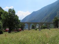 Fahrt mit dem Bernina-Express - Kreisviadukt Brusio