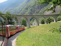 Fahrt mit dem Bernina-Express - Kreisviadukt Brusio
