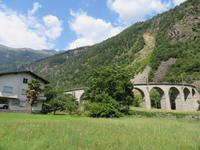 Fahrt mit dem Bernina-Express - Kreisviadukt Brusio
