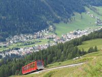 Davos -Ausflug auf den Weissfluh-Gipfel