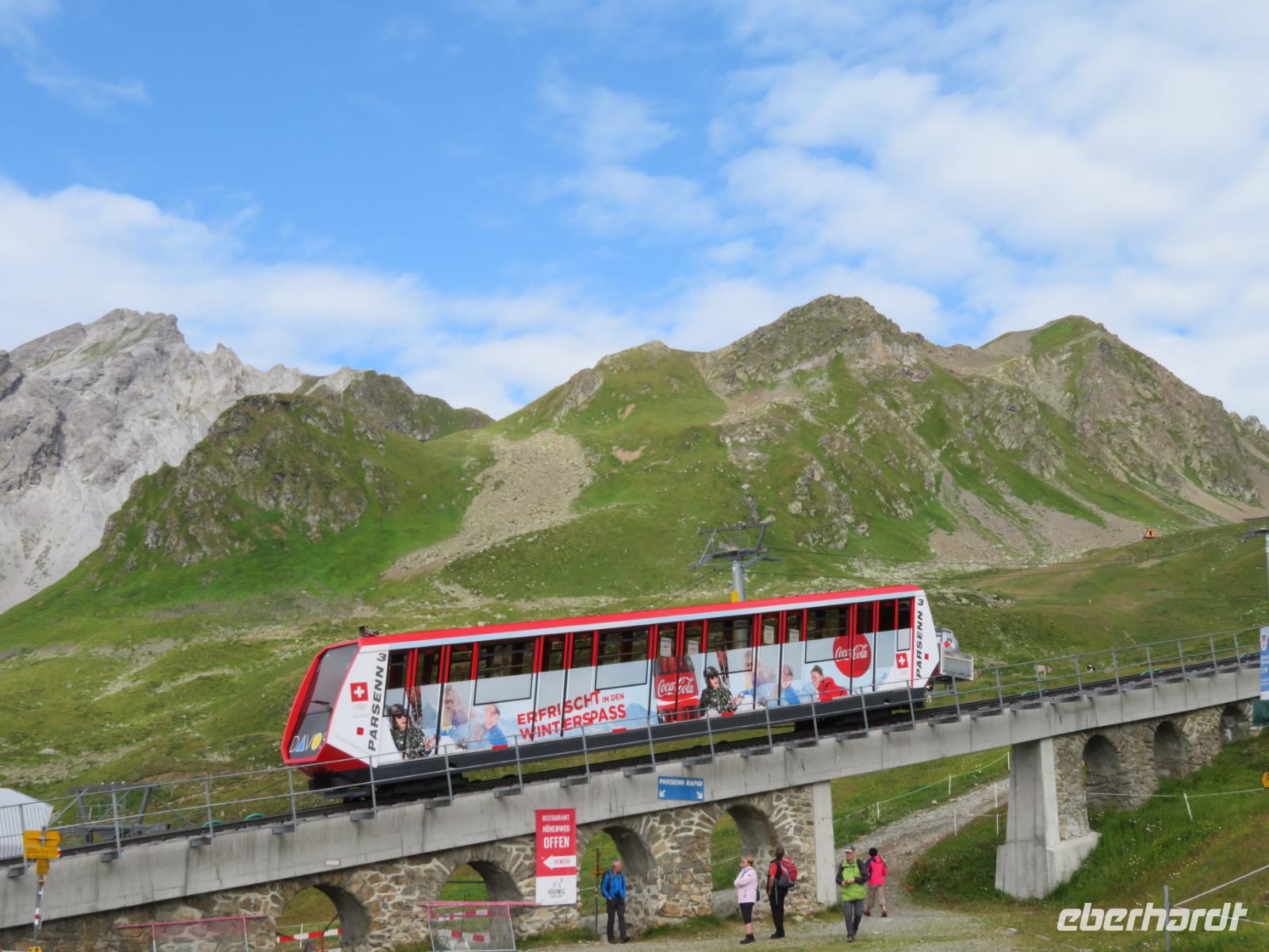 Davos -Ausflug auf den Weissfluh-Gipfel