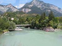 Fahrt mit dem Glacier-Express - Reichenau - Zusammenfluss von Hinter- und Vorderrhein