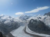 Zermatt - Ausflug zum Gornergrat - Blick zum Gornergletscher