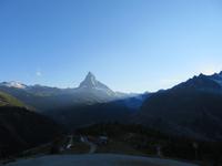 Folklore-Abend auf Sunnegga - Blick zum Matterhorn
