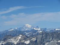 Zermatt - Ausflug auf das Kleine Matterhorn - Blick zum Mont Blanc