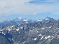 Zermatt - Ausflug auf das Kleine Matterhorn - Blick zum Mont Blanc
