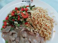 Unser Mittagessen im Glacier-Express