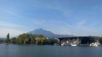 Schifffahrt mit dem  MS Schwyz von Luzern nach Vitznau, Blick auf den Pilatus