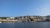 Schifffahrt mit dem  MS Schwyz von Luzern nach Vitznau, Blick auf Luzern
