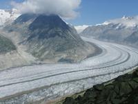 Blick auf den Aletschgletscher