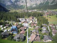 Blick von der Oeschinen-Bahn nach Kandersteg