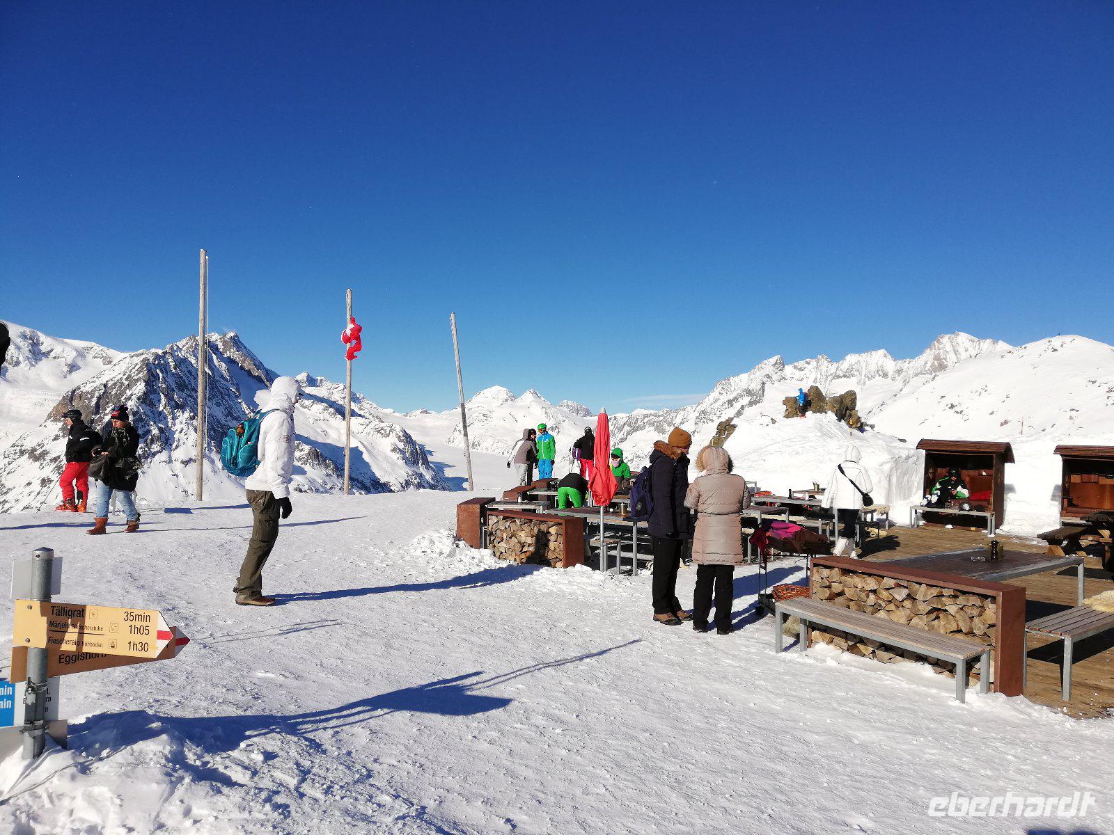Neujahr auf dem Eggishorn